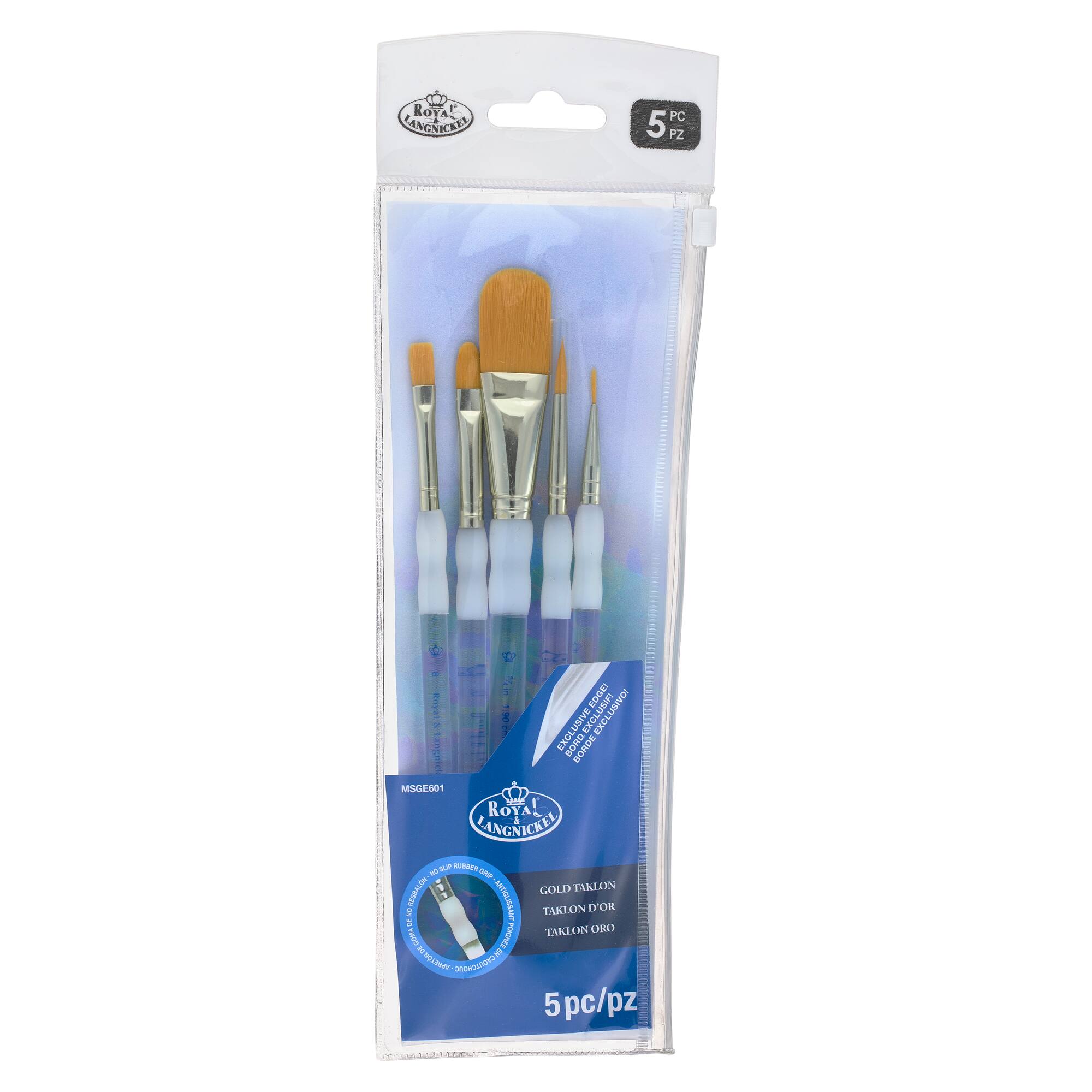 Soft-Grip™ Gold Taklon Brush Set